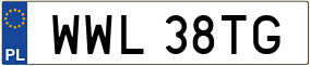 Trailer License Plate